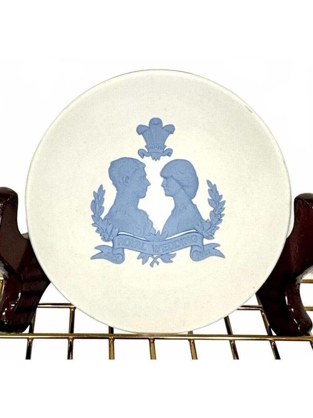 Wedgwood Jasperware Royal Wedding Pin Dish Princess Diana & Prince Charles 1981